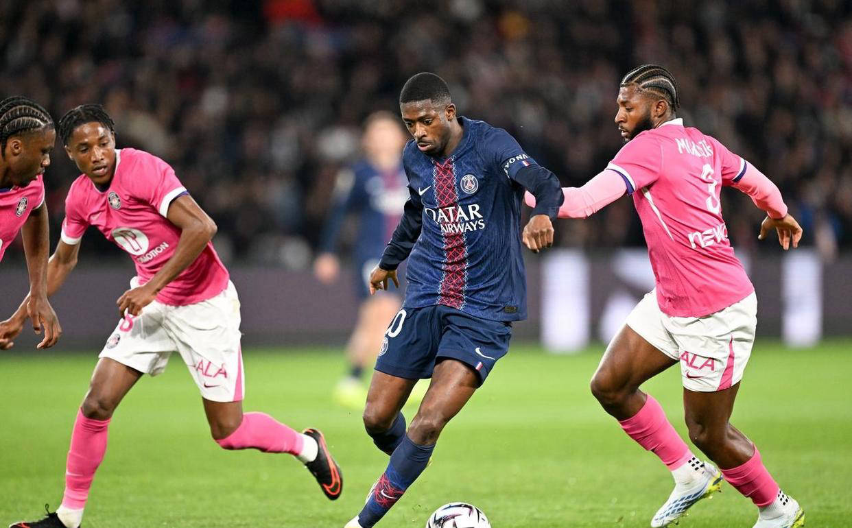 巴黎圣日耳曼凭借登贝莱双响炮主场3-1战胜图卢兹，法甲最新积分榜更新